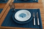 Preview: creme-weiß gestreiftes Besteck, 24tlg. Set